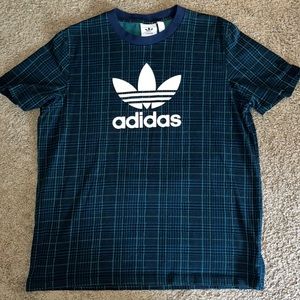 Adidas Plaid Short Sleeve